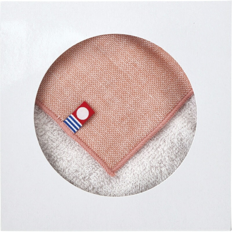 今治 ガーゼ＆パイルミニハンカチ１Ｐ ピンク IGP-50PK[tr]