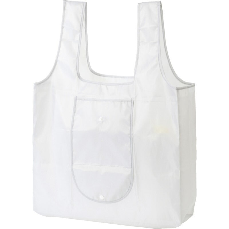 かんたんたためるエコバッグ ライトグレー 7343[tr] 名入れ別途見積