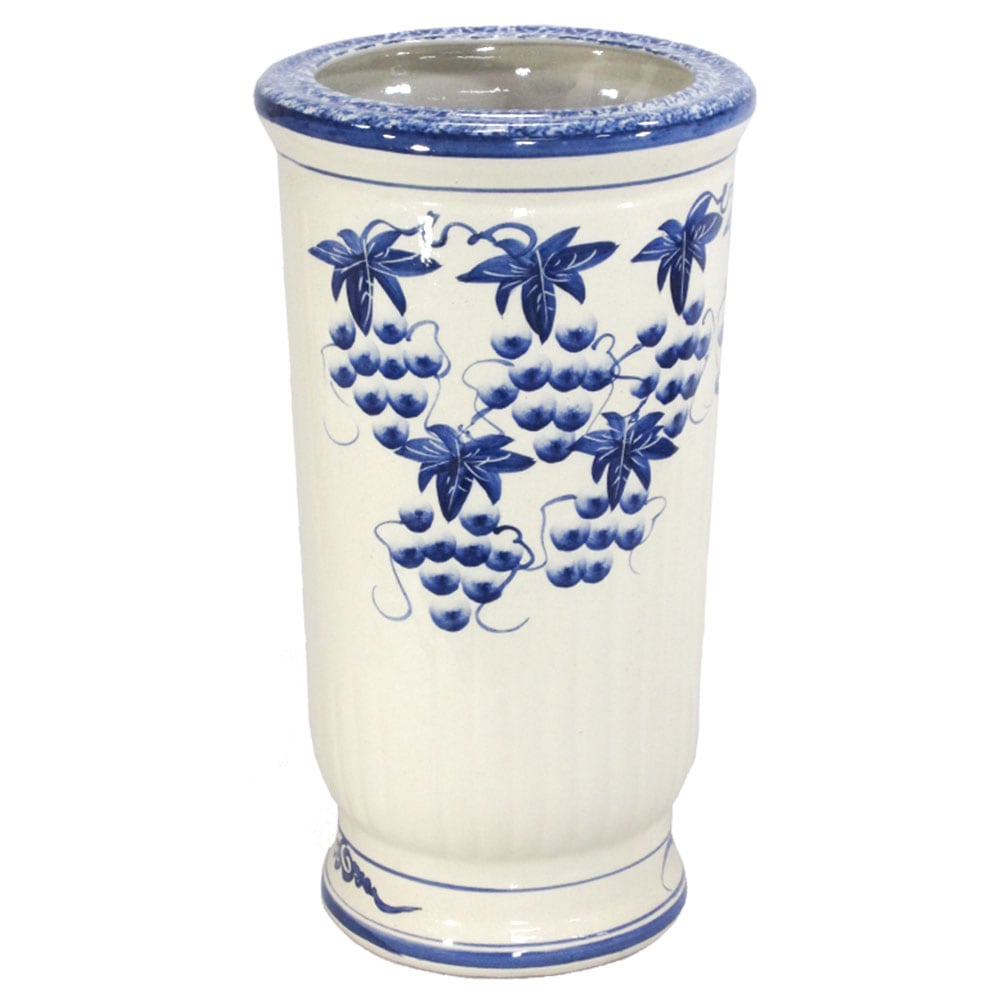 陶器傘立て U-52SBB[ty] 白 ホワイト スリム 可愛い かわいい おしゃれ おすすめ