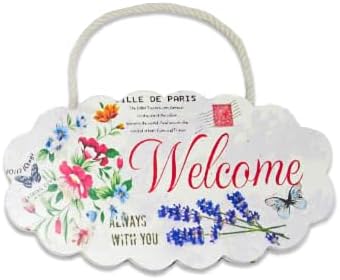 木製ウェルカムボード (花柄 B-2) [ty]