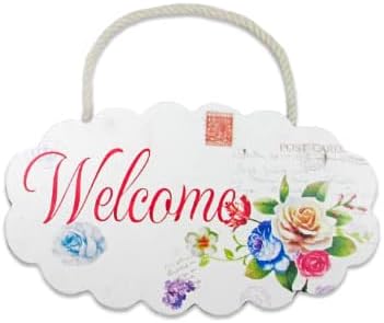木製ウェルカムボード (花柄 B-4) [ty]