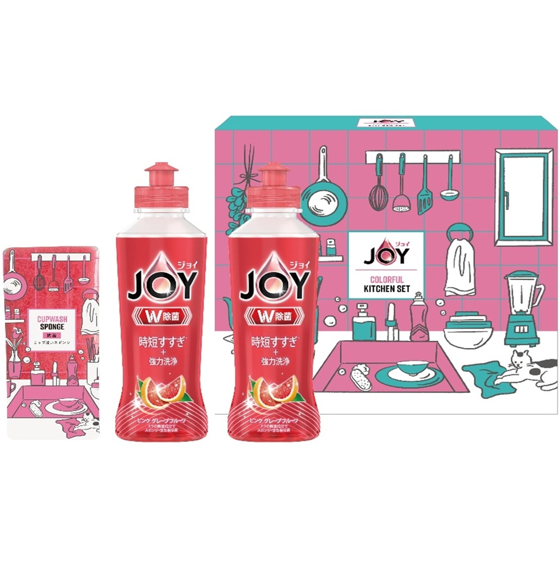 【在庫あり】 引っ越し挨拶ギフト P&G ジョイカラフルキッチンセット CLFA-8[zkas]