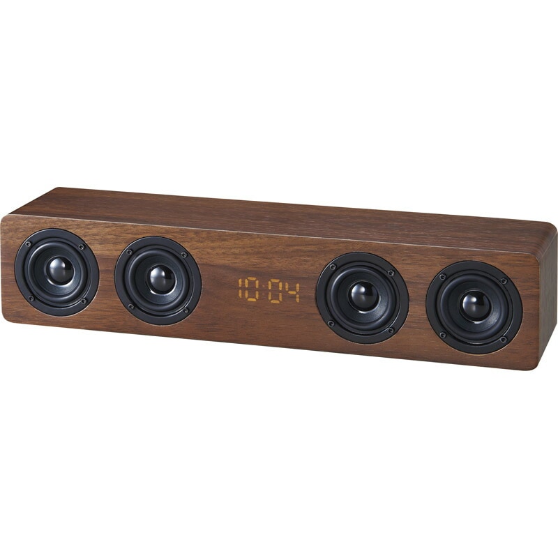 ４連ワイヤレススピーカー付クロック 6196[tr]