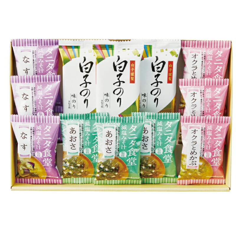 タニタ食堂監修減塩みそ汁・白子のり詰合せ ST-30[tr]