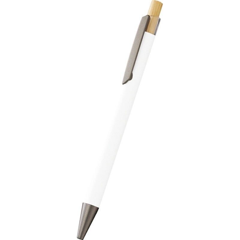 マットスタイリッシュボールペン（再生アルミ） ホワイト TF-0154-044