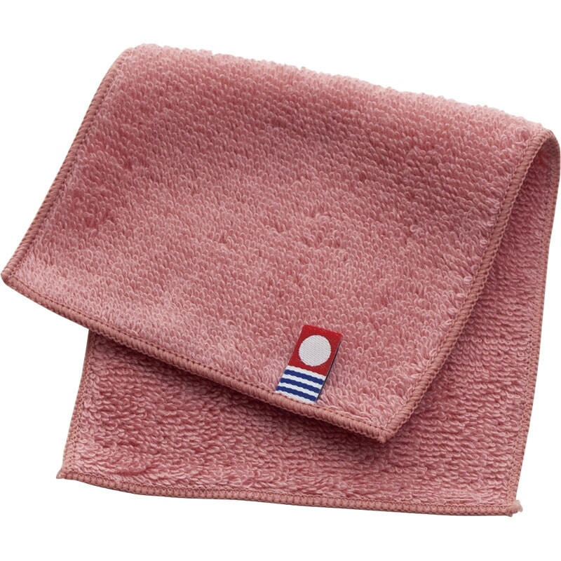 今治 サスティナブルタオル ハーフハンカチ ローズレッド 64810