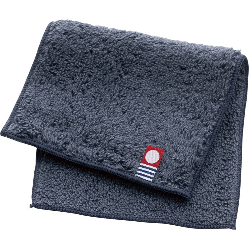 今治 サスティナブルタオル ハーフハンカチ ネイビー 64814