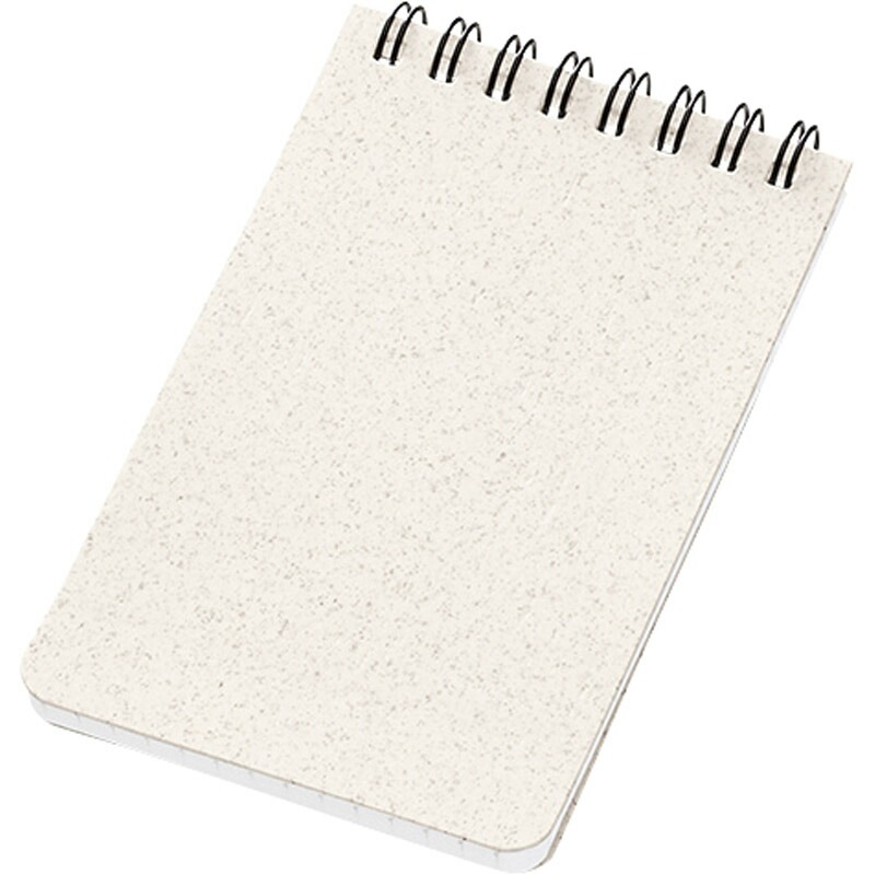 リサイクルA7リングメモ（麦わら配合表紙） ナチュラル TF-0146-008