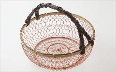 京金網細工 手編みかご 中サイズ 20㎝ 0140010000082.jpg
