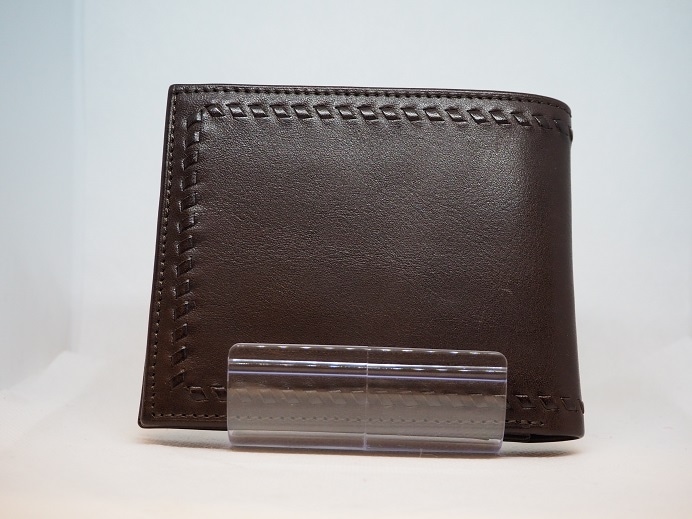 ITAGAKI ダークブラウン レザー 二つ折り財布 二つ折り札入れ｜二つ折り財布｜鞄いたがき（ITAGAKI）