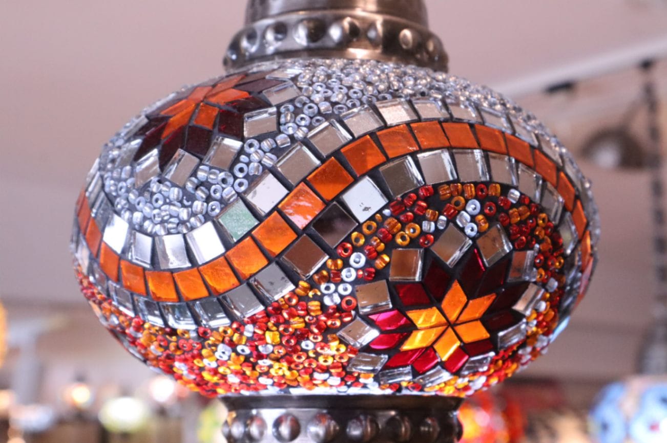 トルコモザイクランプ C8 | トルコランプ | Turquoise World