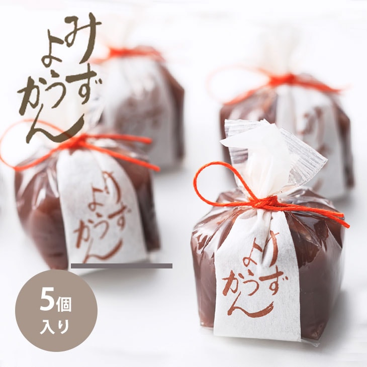 京都 鶴屋光信 和菓子 手土産 ギフト 水ようかん5個入