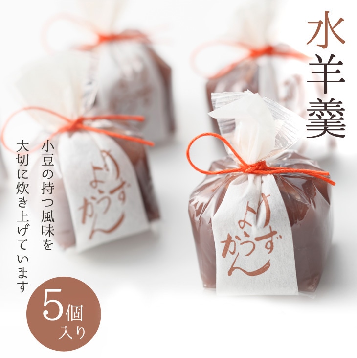 【期間限定】　京都 鶴屋光信 母の日 和菓子 ギフト 水ようかん5個入