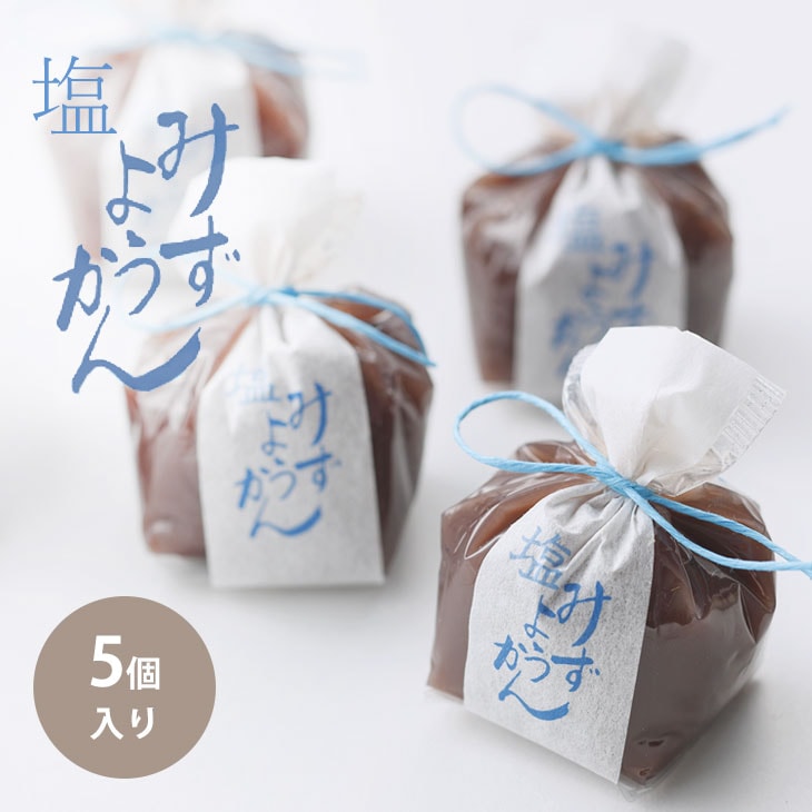 京都 鶴屋光信 和菓子 ギフト お歳暮 塩水ようかん5個入