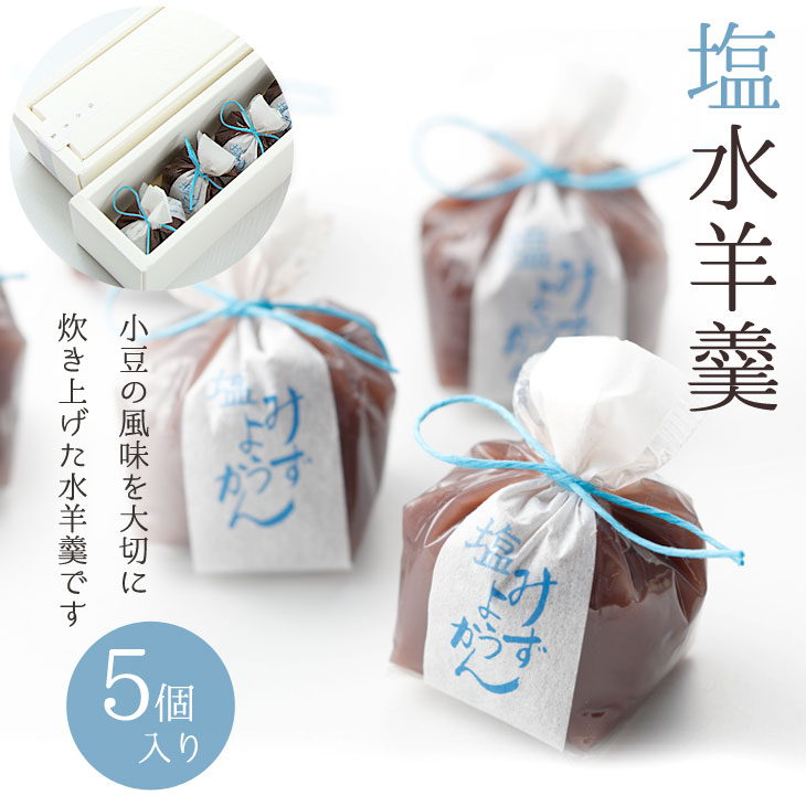 バレンタイン 京都 鶴屋光信 和菓子 ギフト お歳暮 塩水ようかん5個入