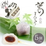 母の日 誕生日 入学 就職 手土産 ギフト 京都 鶴屋光信  涼菓 和菓子 お歳暮 葛まんじゅう（小豆） 5個入