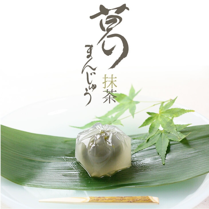 母の日 誕生日 入学 就職 手土産 ギフト 京都 鶴屋光信  涼菓 和菓子 お歳暮 葛まんじゅう（抹茶） 5個入