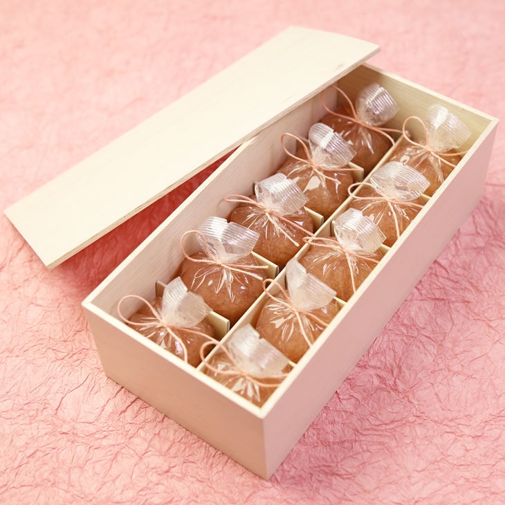 京都 鶴屋光信 御中元 夏 ギフト  和菓子 ギフト 木箱 恋桜 10個入