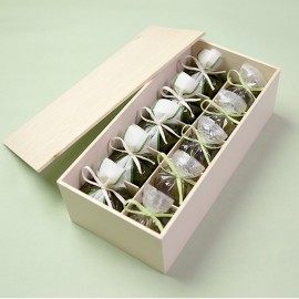 京都 鶴屋光信 御中元 夏ギフト 和菓子 ギフト 木箱入り 涼菓 せせらぎ5個・抹茶羊羹5個