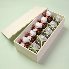 京都 鶴屋光信 和菓子 ギフト お歳暮 木箱入り 涼菓 せせらぎ5個・水羊羹5個
