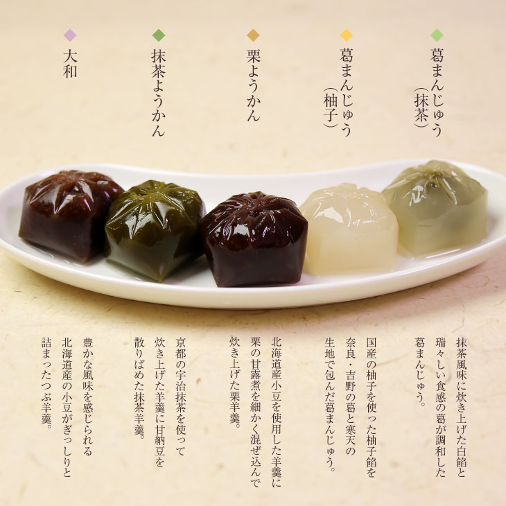 京都 鶴屋光信 御中元 夏ギフト 和菓子 ギフト 化粧箱中サイズ 秋季節詰合わせ5個 もちり3個 フルーツ琥珀 果乃菓(かのか)30個