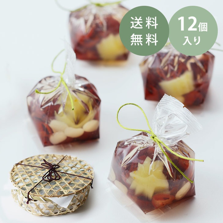 京都 鶴屋光信 和菓子 ギフト 竹篭入り 涼菓 せせらぎ12個 