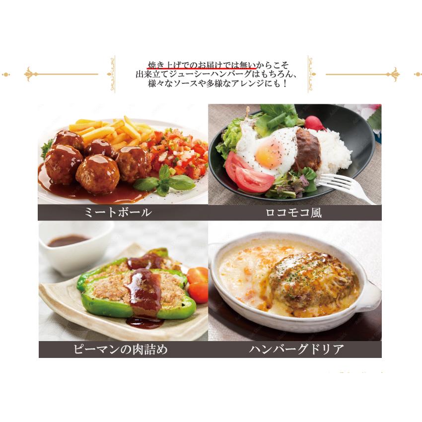 黄金比ハンバーグvs肉汁ビーフハンバーグ  食べ比べ6個セット