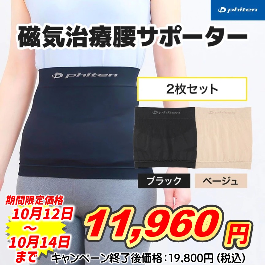 磁気治療腰サポーター　２枚