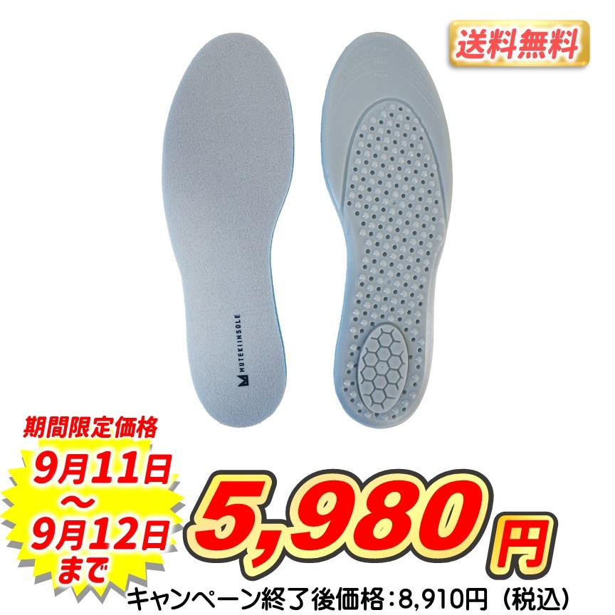ムテキインソール３足セット【送料無料】