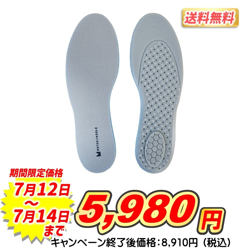 ムテキインソール３足セット【送料無料】