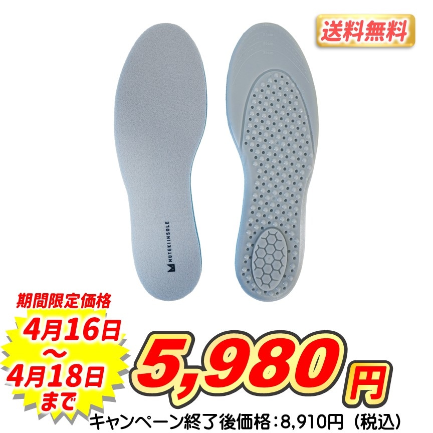 ムテキインソール３足セット【送料無料】