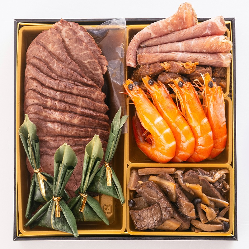 【送料無料】5人前目安　おせち「肉づくし重」