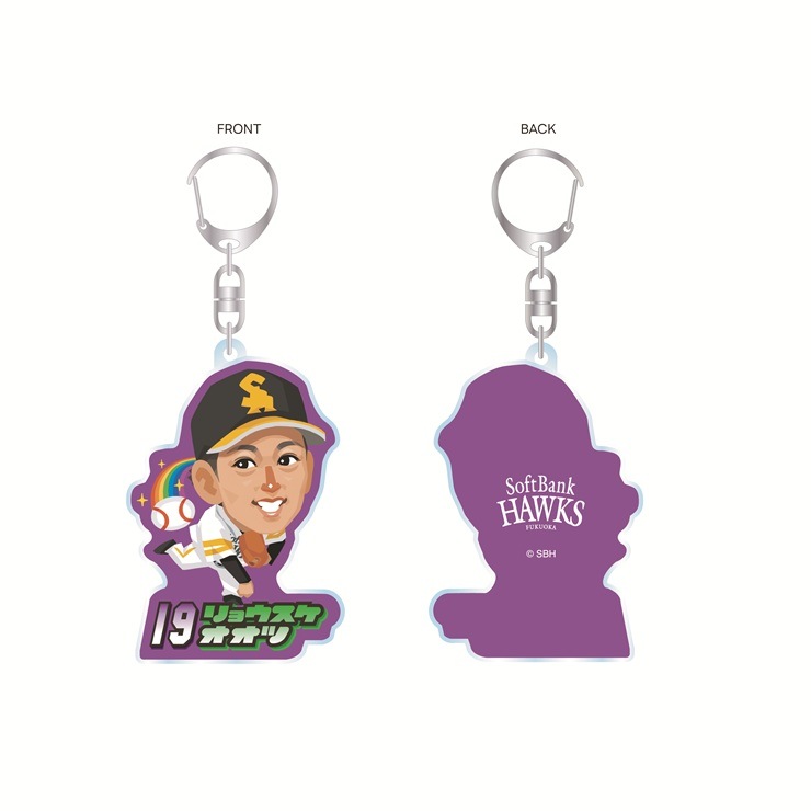 ホークス テレQコラボ2026 アクリルキーホルダー【コラボグッズ5,000円以上購入で送料無料】※北海道・沖縄は10,000円以上