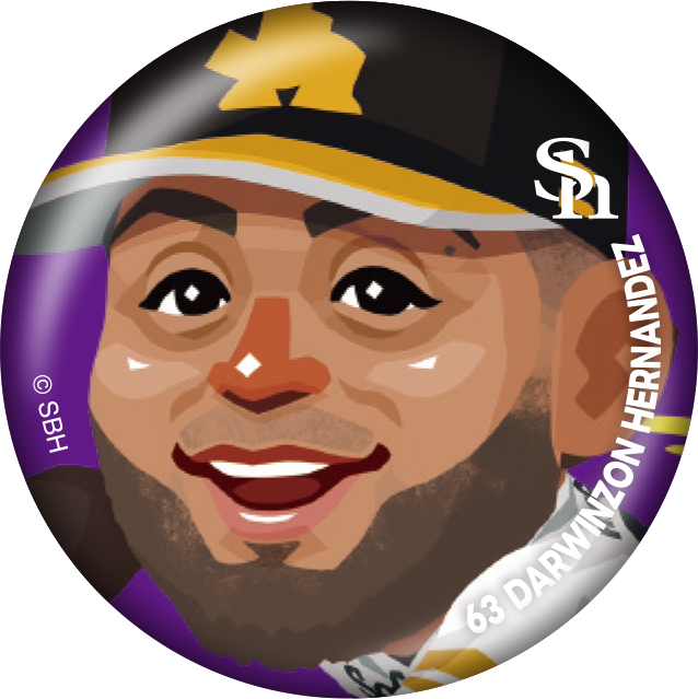 ソフトバンクホークス テレQコラボ 2025 シークレット缶バッジ【コラボグッズ5,000円以上購入で送料無料】※北海道・沖縄は10,000円以上