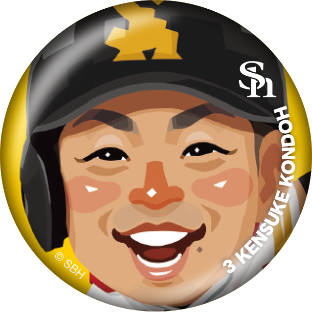 ソフトバンクホークス テレQコラボ 2025 シークレット缶バッジ【コラボグッズ5,000円以上購入で送料無料】※北海道・沖縄は10,000円以上