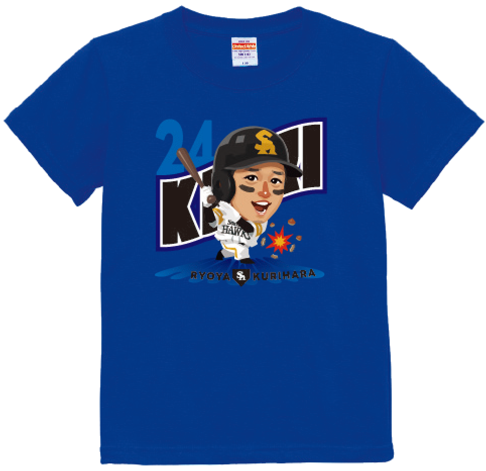 ソフトバンクホークス テレQコラボ 2025 キッズTシャツ【コラボグッズ5,000円以上購入で送料無料】※北海道・沖縄は10,000円以上