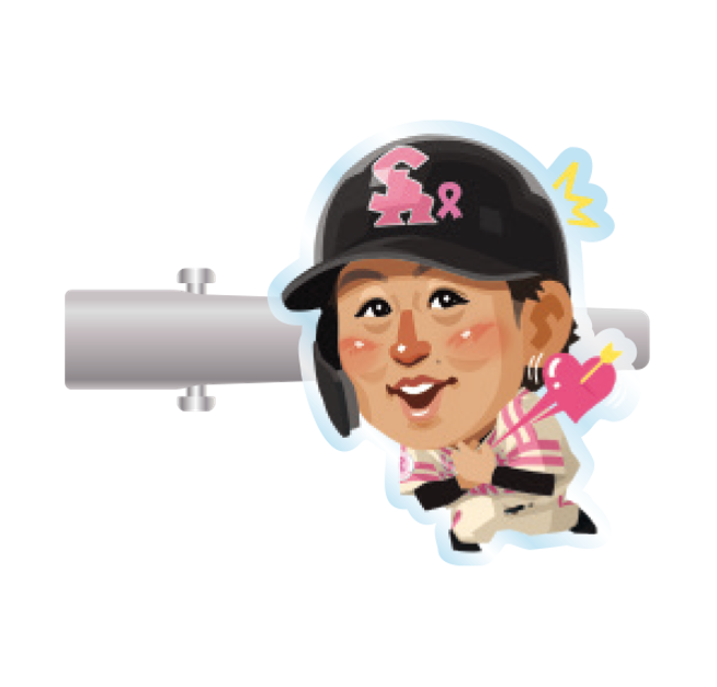 ソフトバンクホークス テレQコラボ 2025 ピンクフルデーグッズ シークレットアクリルヘアクリップ【コラボグッズ5,000円以上購入で送料無料】※北海道・沖縄は10,000円以上