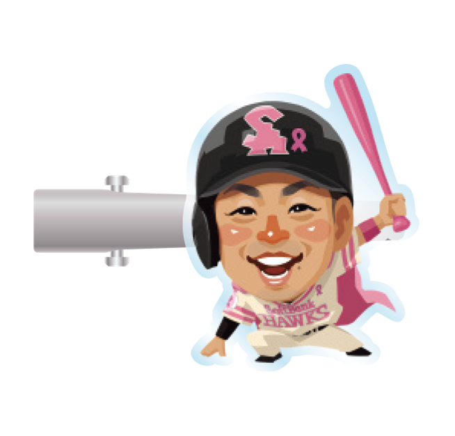 ソフトバンクホークス テレQコラボ 2025 ピンクフルデーグッズ シークレットアクリルヘアクリップ【コラボグッズ5,000円以上購入で送料無料】※北海道・沖縄は10,000円以上