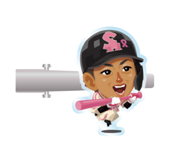 ソフトバンクホークス テレQコラボ 2025 ピンクフルデーグッズ シークレットアクリルヘアクリップ【コラボグッズ5,000円以上購入で送料無料】※北海道・沖縄は10,000円以上