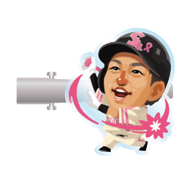 ソフトバンクホークス テレQコラボ 2025 ピンクフルデーグッズ シークレットアクリルヘアクリップ【コラボグッズ5,000円以上購入で送料無料】※北海道・沖縄は10,000円以上