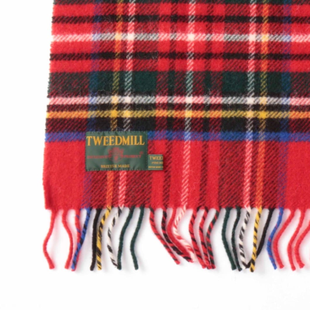 ブランケット ニーラグ 70x183cm タータンチェック ロイヤル