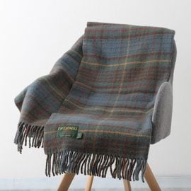 ֥󥱥å ˡ饰 70x183cm å ƥ ϥƥ  ȡ / Antique Hunting Stewart Tartan Check Knee Rug