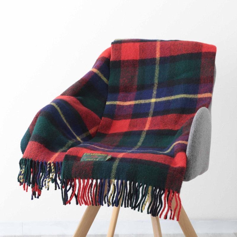 ֥󥱥å ˡ饰 70x183cm å 륬 å ȡ / Kilgour Check Knee Rug