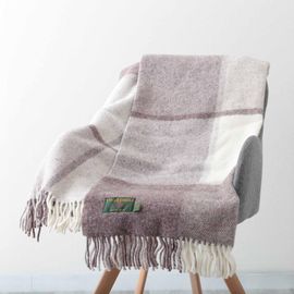 ֥󥱥å ˡ饰 70x183cm ֥åå  ֥饦 ȡ / Block Check Jacob Knee Rug