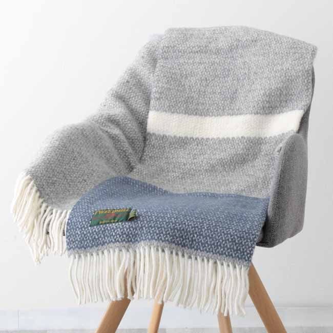 �֥�󥱥å� �ˡ��饰 70x183cm ����塼����� �ѥͥ� �֥롼 ���쥤�� ���ȡ��� / Illusion Panel Blue Slate Knee Rug