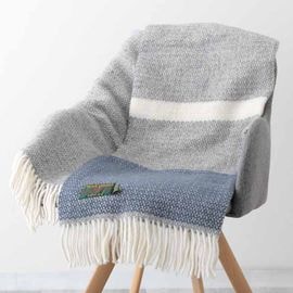 ֥󥱥å ˡ饰 70x183cm 塼 ѥͥ ֥롼 쥤 ȡ / Illusion Panel Blue Slate Knee Rug