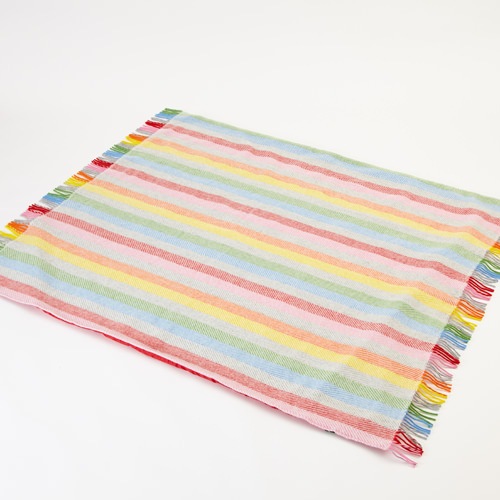 ϥɥ ݥ饰 ɿ΢ 쥸㡼 183x145cm 쥤ܡ 졼 å / Polo Wool Picnic Rug Rainbow Grey Red