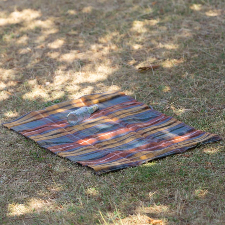 ウォーカーコンパニオン レジャーシート 防水裏地 98x66cm アンティーク ブキャナン / Walker Picnic Wool Rug