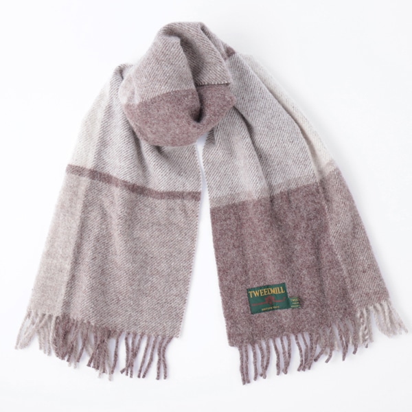 TWEEDMILL チェックマフラー TWEED MILL（ツイードミル） マフラー Lambswool Knee throw check