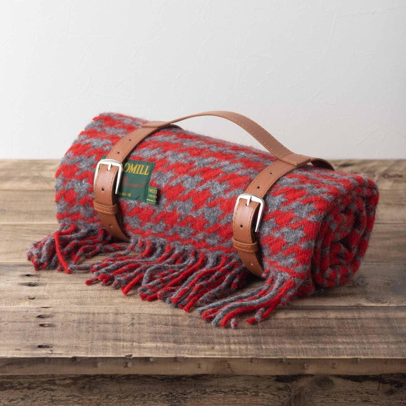 限定モデル ブランケット ニーラグ 70x183cm ハウンドトゥース